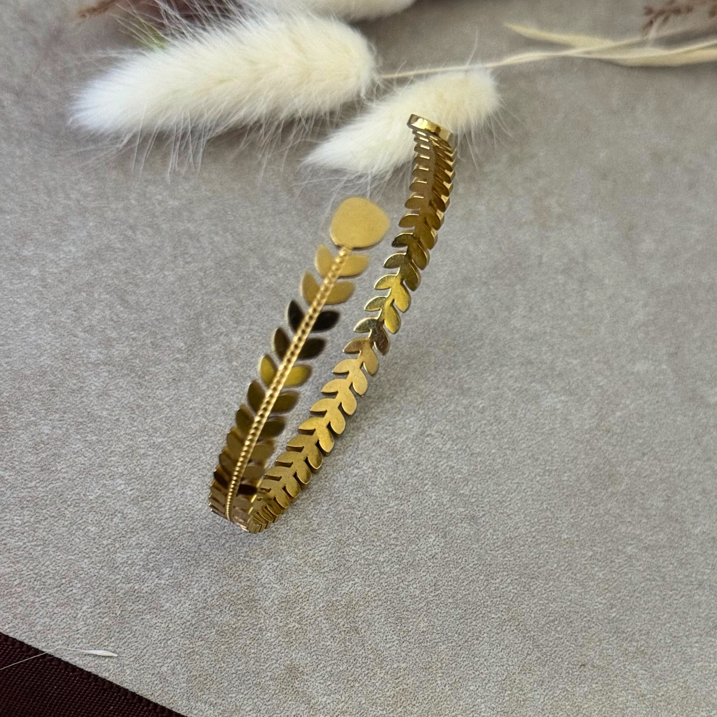 BRACCIALE FOGLIA DORATA